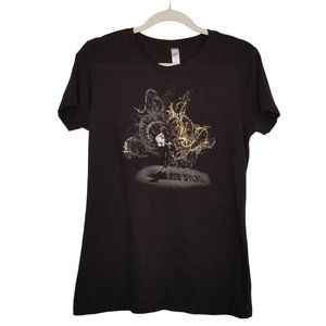 Bob Dylan Concert T Shirt SS Women's XL 2014 East West Tour